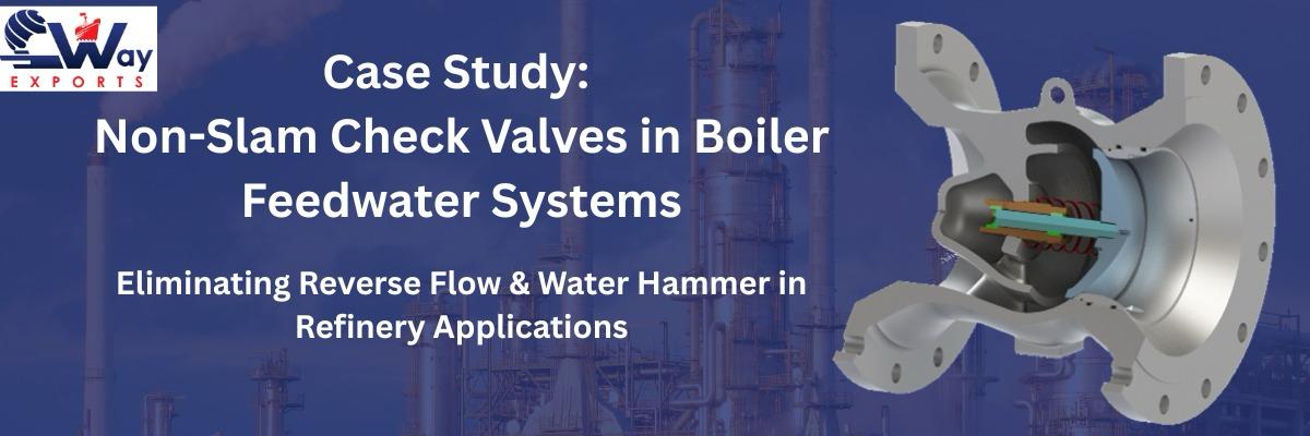 Case Study: How Non-Slam Check Valves Solved Reverse Flow Issues in Boiler Feedwater & Steam Systems 1