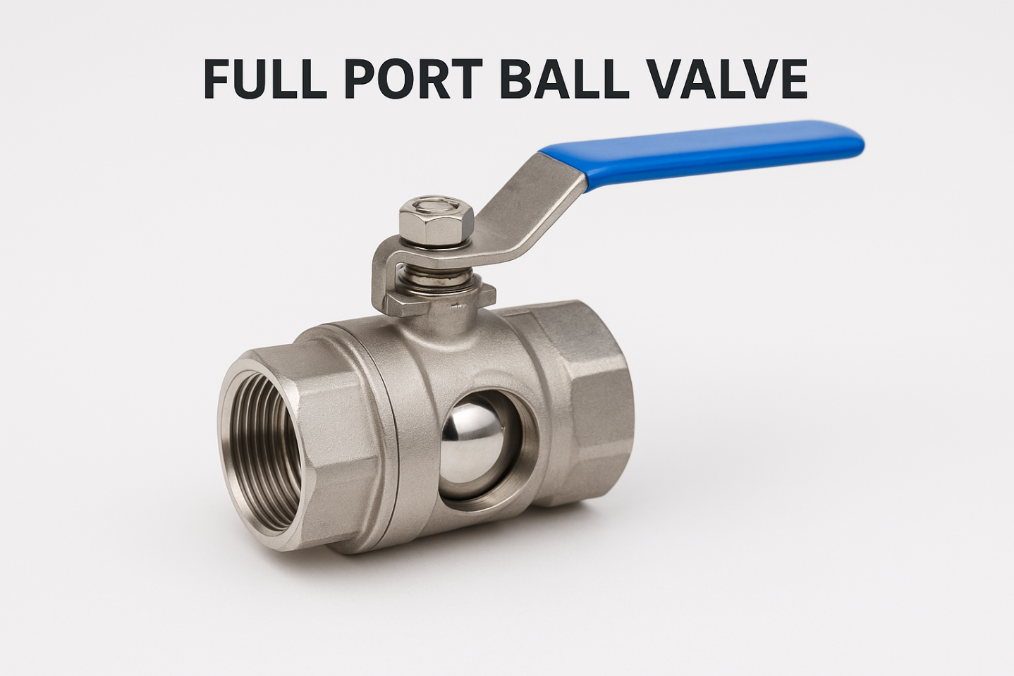 Full Bore vs Reduced Bore Ball Valves: Which One is Right for Your Application? 3 Full bore (full port) stainless steel ball valve installed on pipeline