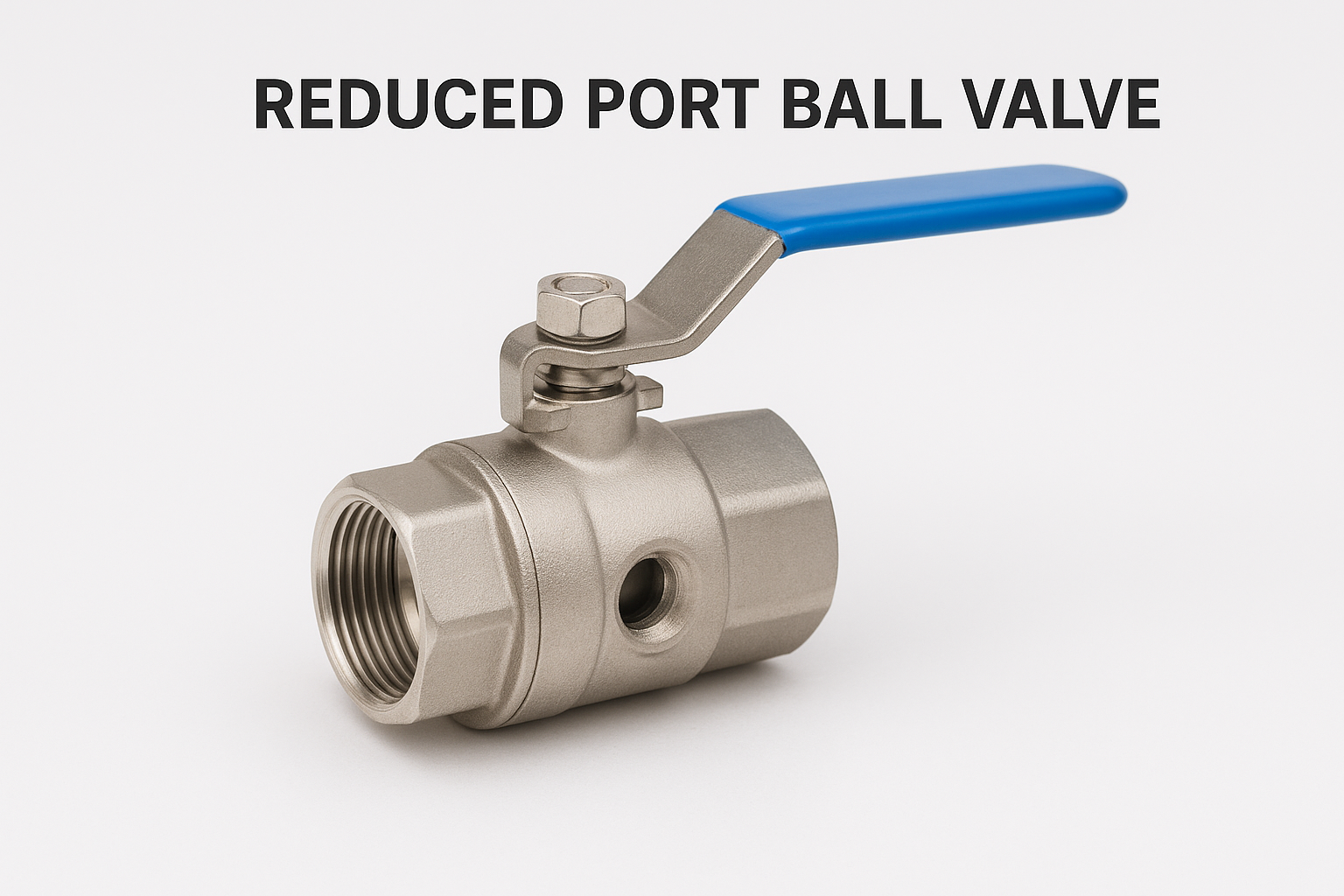 Full Bore vs Reduced Bore Ball Valves: Which One is Right for Your Application? 4 Reduced bore (reduced port) ball valve showing smaller internal bore
