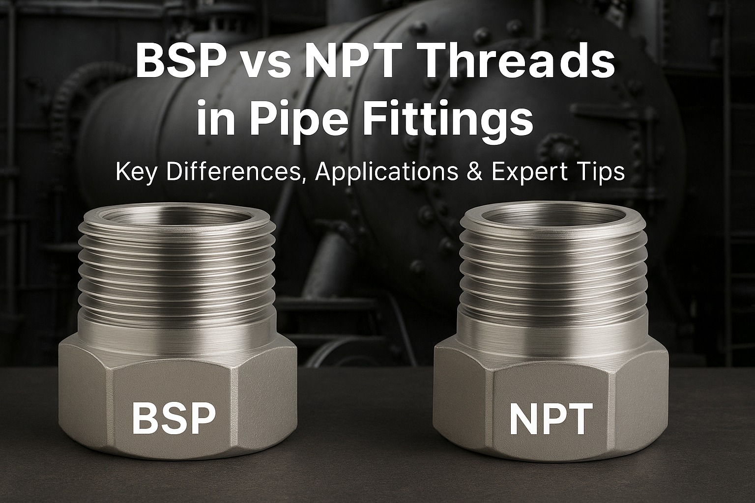 Difference Between BSP and NPT Threads in Pipe Fittings 1