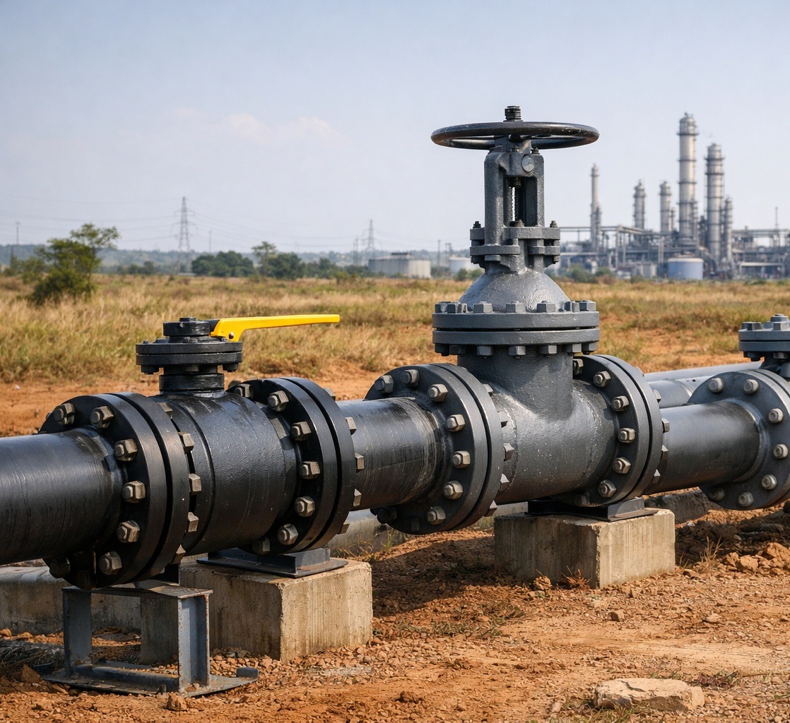 API 6D Ball, Gate & Check Valves 2 API 6D pipeline valves installed in an onshore oil and gas project in Nigeria