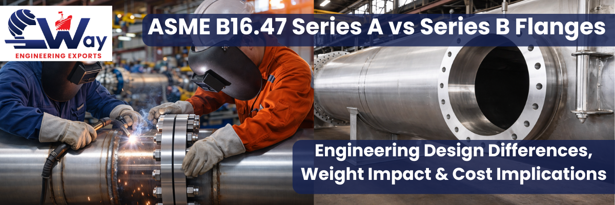 ASME B16.47 Series A vs Series B Flanges 1 ASME B16.47 Series A vs Series B large diameter weld neck flanges showing thickness, bolt pattern, and structural difference