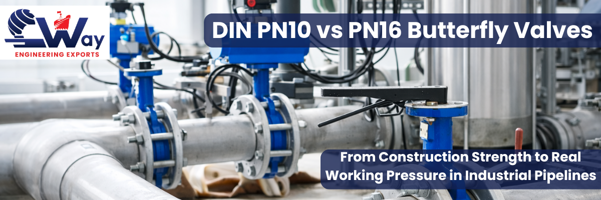 DIN PN10 and PN16 butterfly valve flange drilling and pressure class comparison