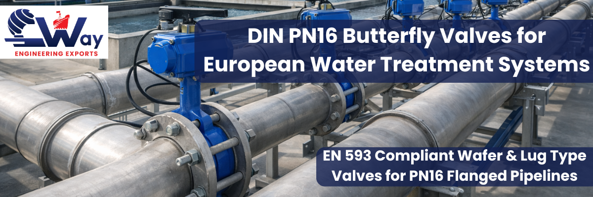 DIN PN16 Butterfly Valves for Water Treatment Applications