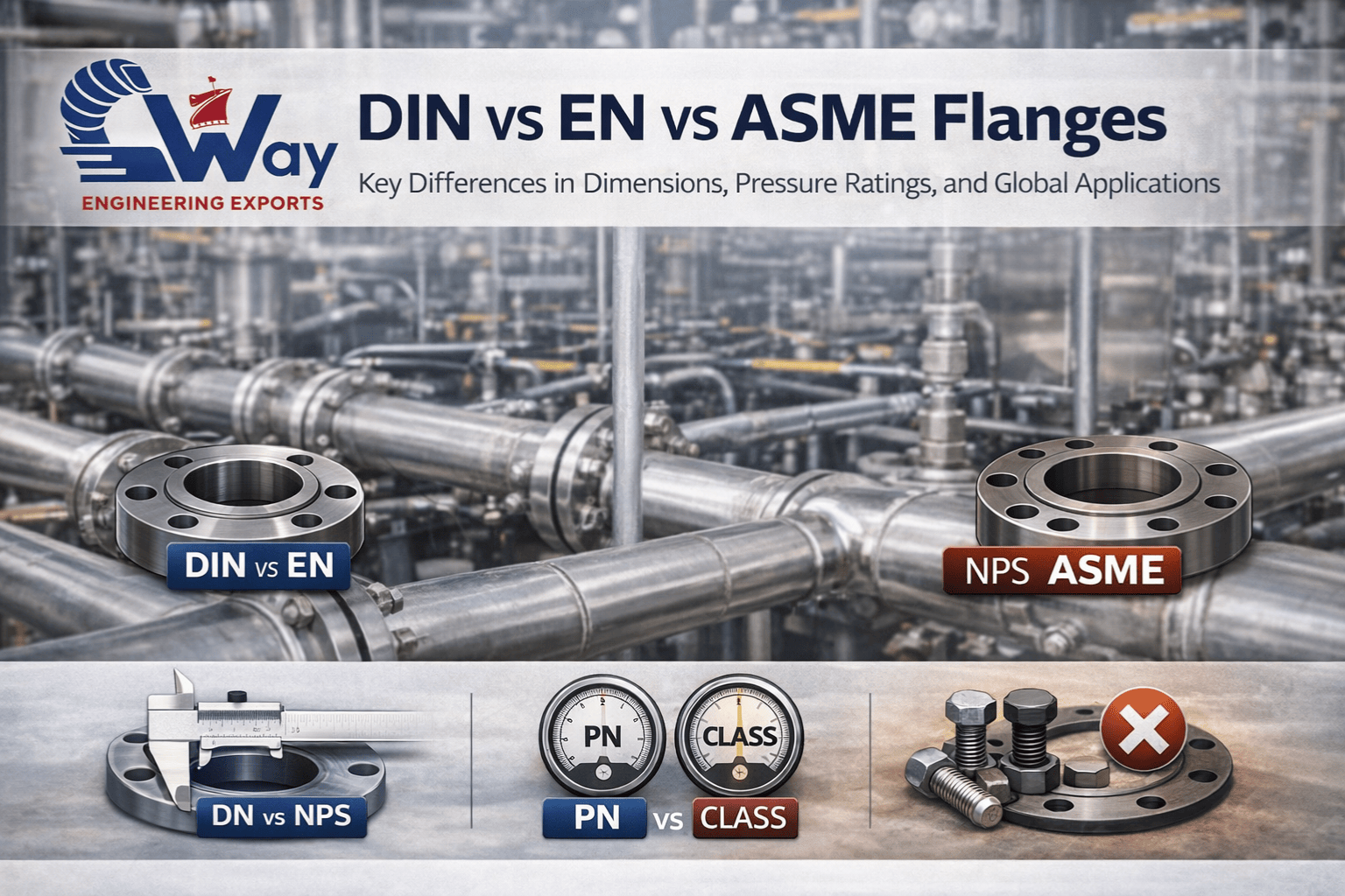 DIN vs EN vs ASME Flanges banner