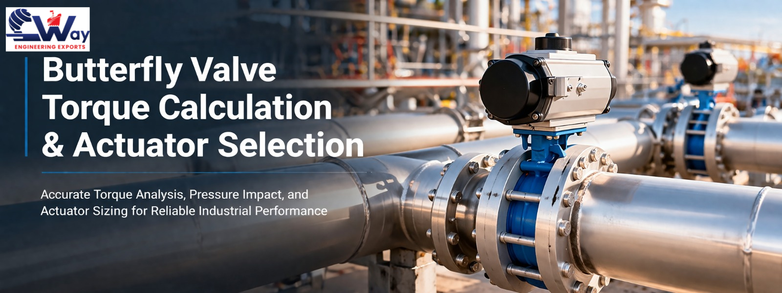 Butterfly valve torque calculation & actuator selection