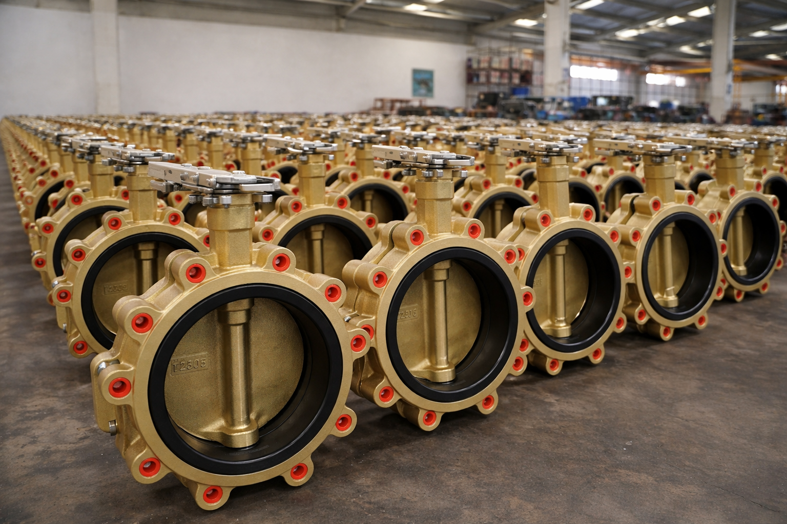 Aluminium bronze butterfly valve for seawater and shipbuilding applications