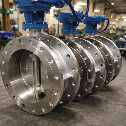 Duplex stainless steel butterfly valve for offshore marine and high corrosion environments