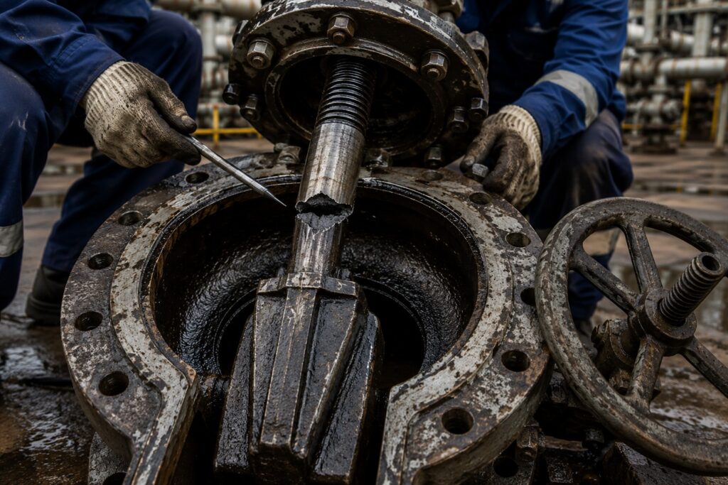 API 600 rising stem wedge gate valve replacement for refinery hydrocarbon service