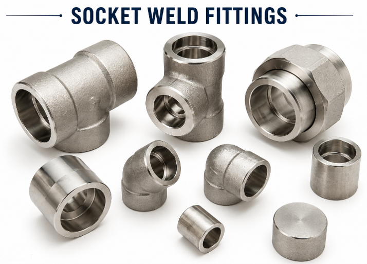 Common types of socket weld fittings