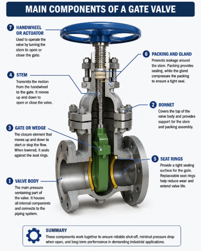 Rising Stem vs Non-Rising Stem Gate Valve 2 Main Components of Gate Valve