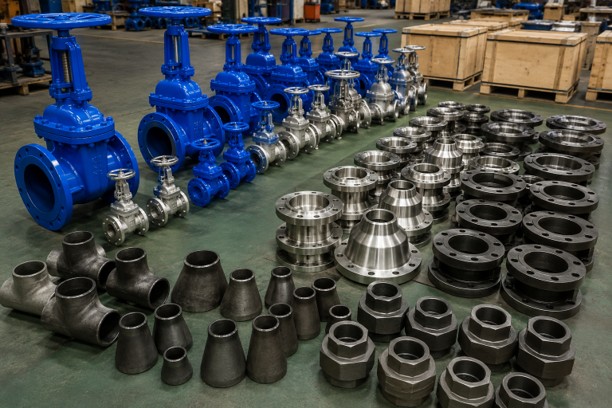Manufacturing of wedge gate valves, flanges and pipe fittings for a Middle East municipal water infrastructure project.