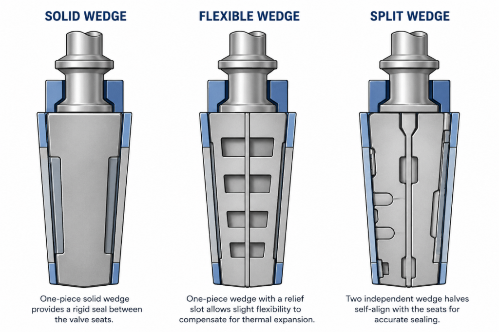 Solid Wedge vs Flexible Wedge vs Split Wedge Gate Valve 3 Solid Wedge vs Flexible Wedge vs Split Wedge Gate Valve