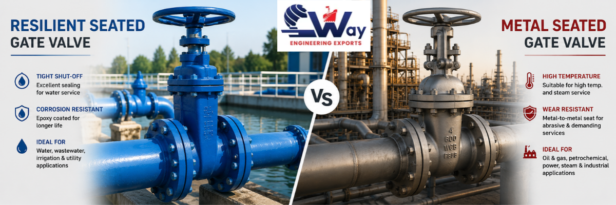 Metal Seated vs Resilient Seated Gate Valve 1 Metal seated vs resilient seated gate valve comparison showing metal and elastomeric sealing surfaces