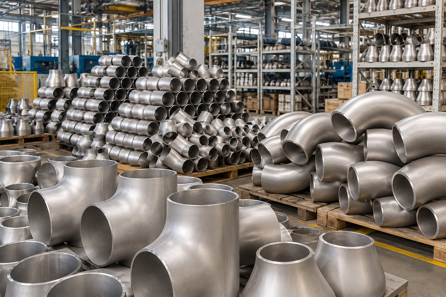 Duplex & Super Duplex Pipe Fittings 4 Duplex and Super Duplex elbows, tees, reducers, caps and other industrial pipe fittings