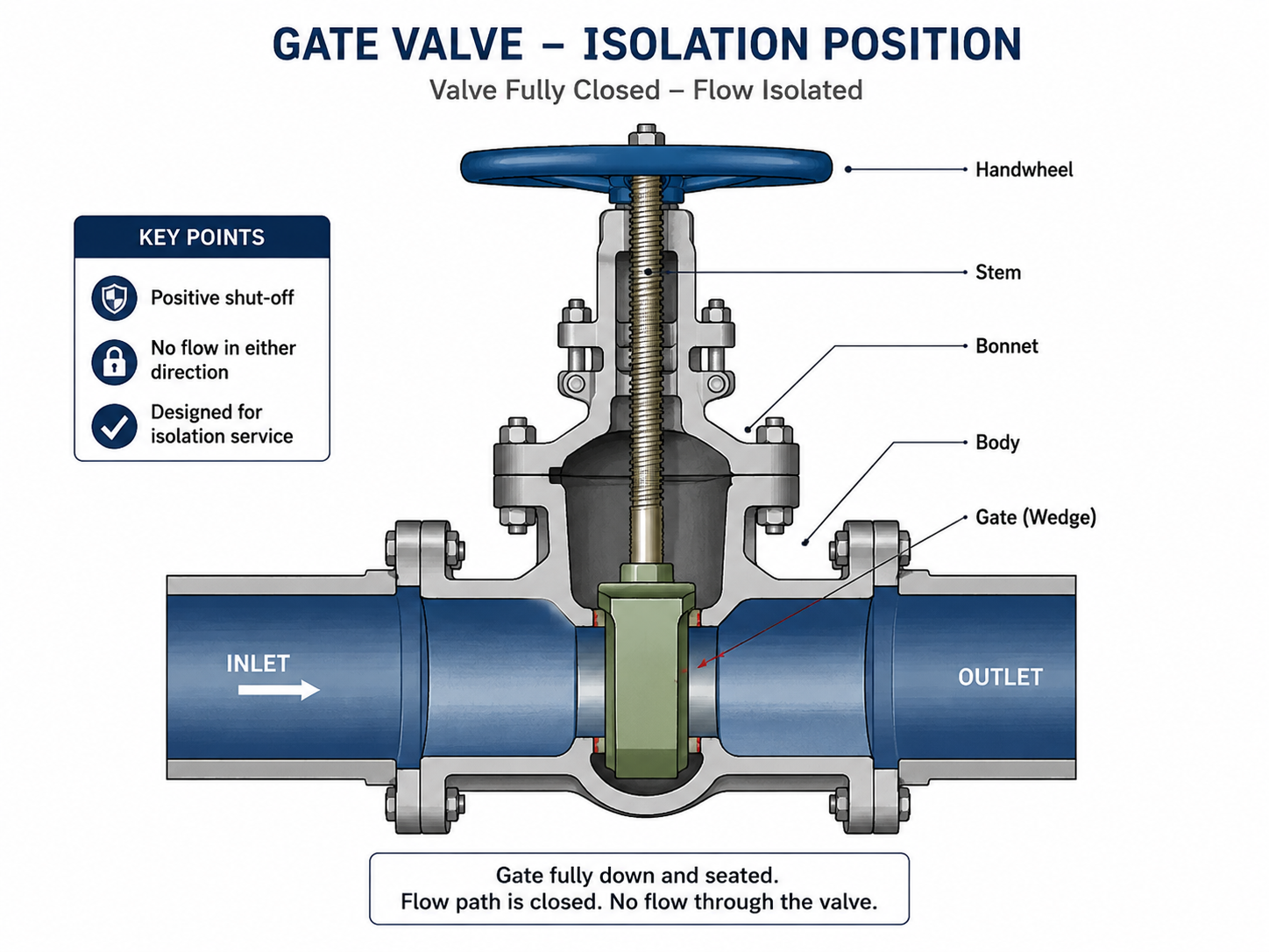 Gate Valve Isolation Position