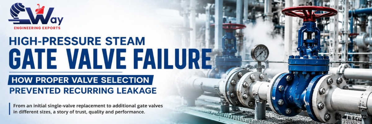 High-pressure steam gate valve supplied by C-Way Engineering Exports