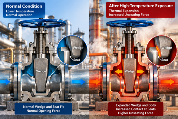 Gate Valve Thermal Binding in High-Temperature Steam Service: Causes, Prevention and Wedge Selection 3 Six engineering considerations for preventing gate valve thermal binding in high-temperature steam service