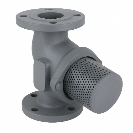 Industrial suction diffuser strainer close-up view