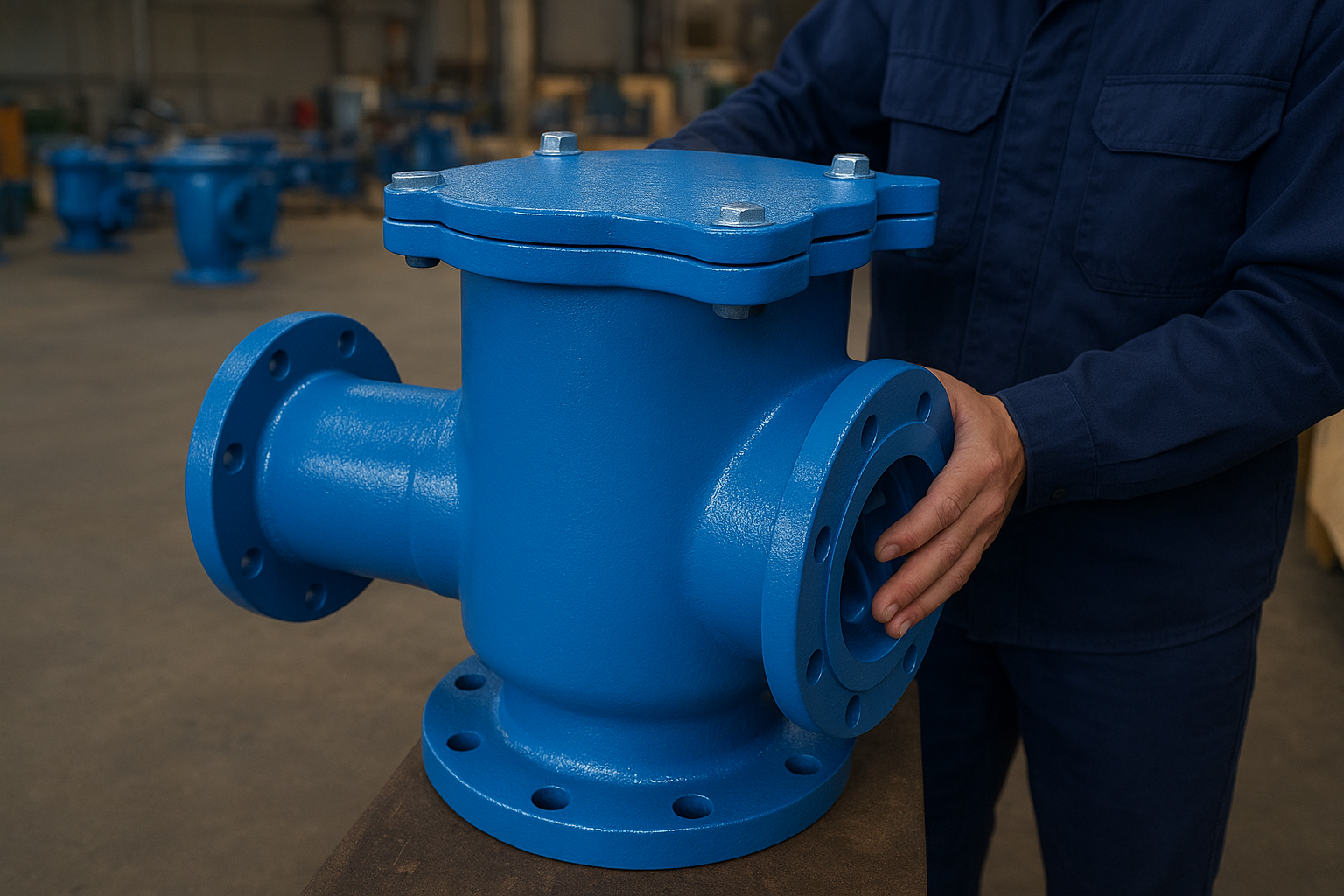 Close-up view of suction diffuser strainer