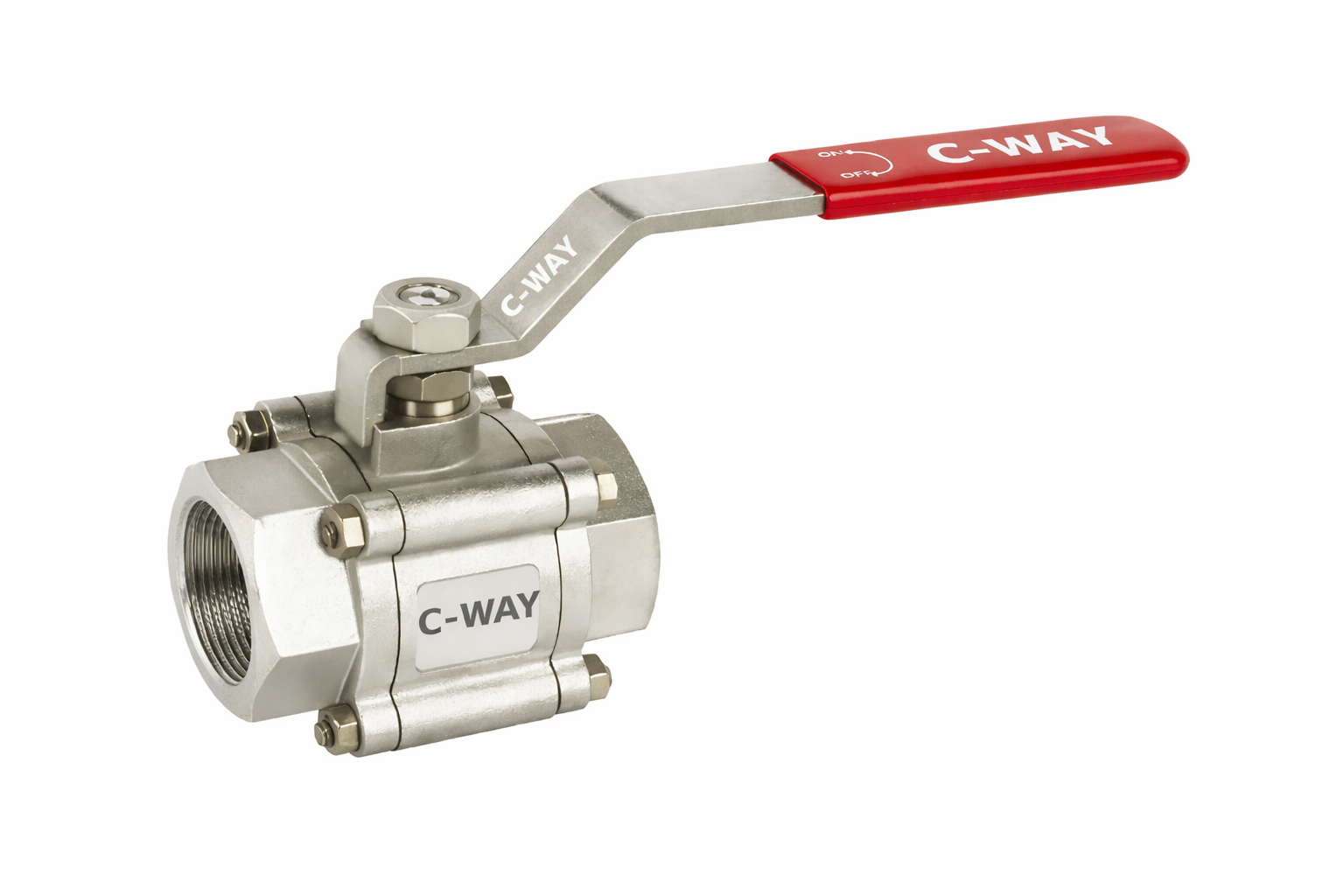 Stainles Steel 304 304l 316 316l Duplex Alloy Steel Screw End Three Piece Ball Valve