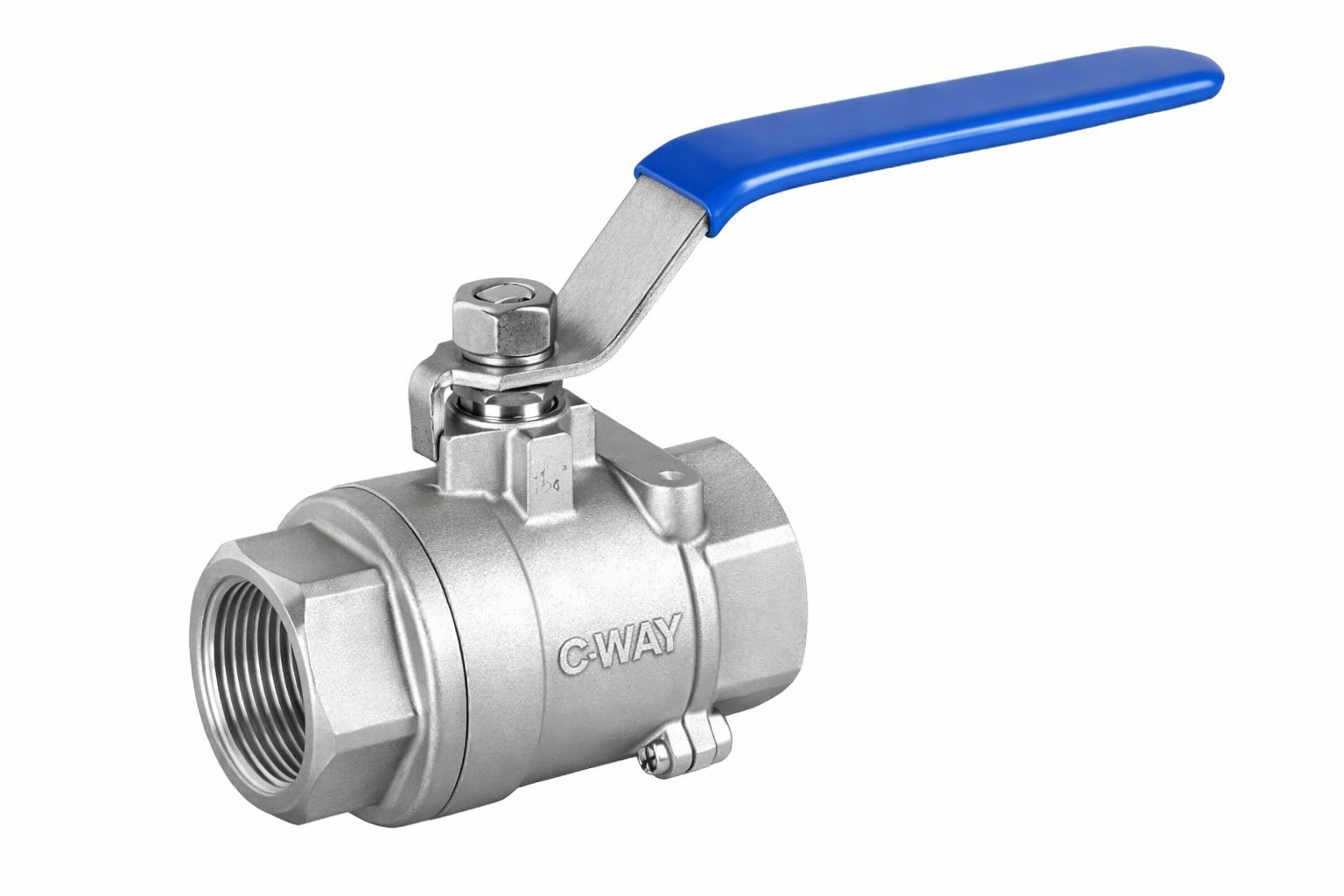 SS 304 ASTM CF8 316 ASTM CF8M full and reduced bore corrosion resistance Screw end two piece ball valves